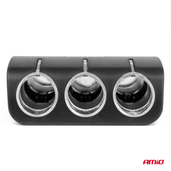 Amio ΑΝΤΑΠΤΟΡΑΣ ΑΝΑΠΤΗΡΑ 12/24V 120W ΜΑΥΡΟΣ/3 ΘΕΣΕΙΣ/ΠΕΡΙΣΤΡΟΦΗ 90 ΜΟΙΡΩΝ AMIO - 1 Τεμ. - Image 3