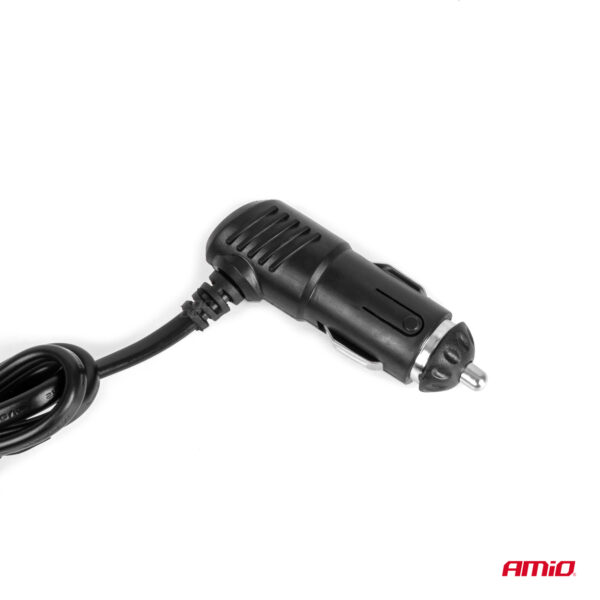 Amio ΑΝΤΑΠΤΟΡΑΣ ΑΝΑΠΤΗΡΑ 12/24V 100W ΜΑΥΡΟΣ/3 ΘΕΣΕΙΣ/2xUSB-A /ΚΟΥΜΠΙ ON-OFF/ΕΝΔΕΙΞΗ LED/ΚΑΛΩΔΙΟ 70cm AMIO - 1 Τεμ. - Image 4
