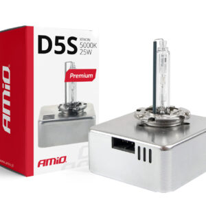 Amio Amio - Ανταλλακτική λάμπα τύπου D5S xenon premium τάση λειτουργίας 12V Kelvin 5000K απόδοση 25W – 1 τεμ. (01220/AM)