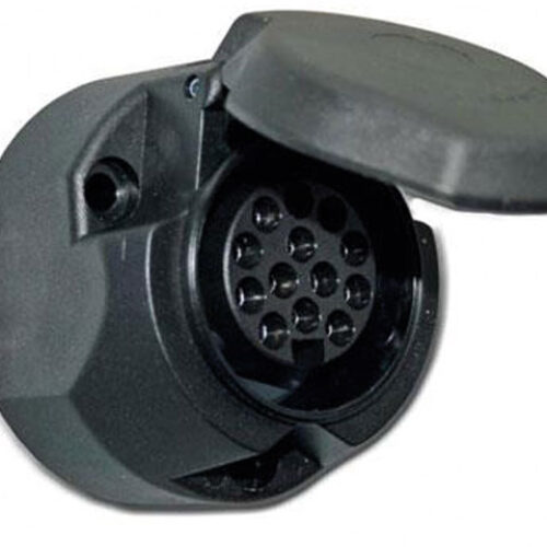 Amio Amio – Πρίζα Κοτσαδόρου 13-Pin Θηλυκή 12V Πλαστική Μαύρη για Τρέιλερ Τροχόσπιτο και Σκάφος – 1 τεμ. (01325/AM)