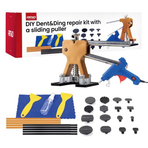 Amio Amio – Kit Επισκευής Λαμαρίνας από Λακούβες (Αμάξωμα Οχήματος) DIY Dent+Ding Repair Kit για Επιβατικά Αυτοκίνητα – 1 σετ (04599/AM)