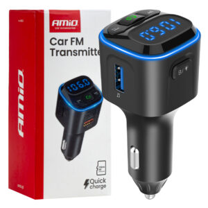 Amio Amio - FM Transmitter Αυτοκινήτου 12/24V με 1xUSB Type-A και 2xUSB Type-C - 1 τεμ. (04651/AM)