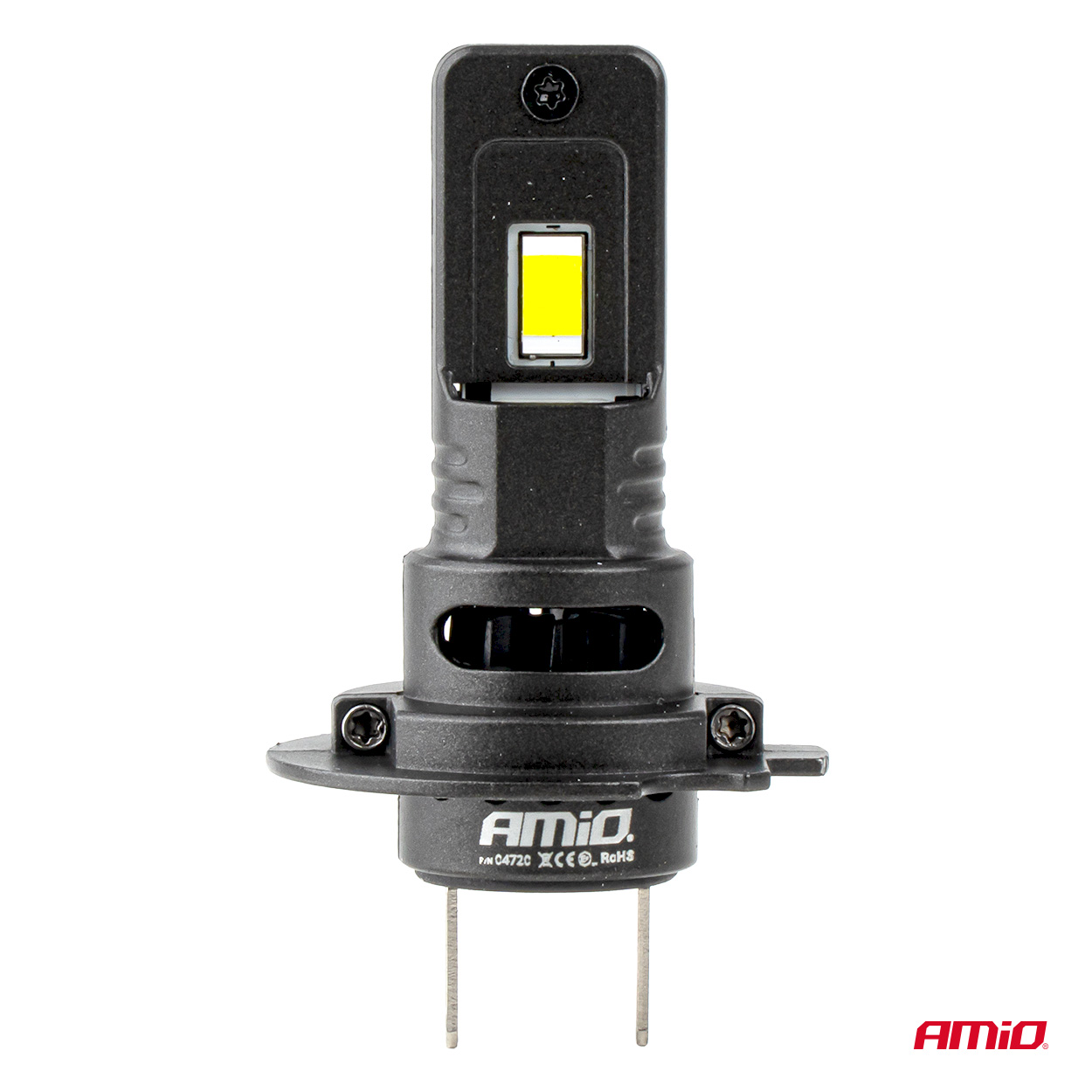 Amio Amio - Λαμπτήρες LED F25 PRO Black Edition H7 68W 12-24V Full CAN Bus με Φωτεινότητα 7646lm σε Ψυχρό Λευκό 6000K για Επιβατικά Αυτοκίνητα & Φορτηγά - Σετ 2 τεμ. (04720/AM) - Image 2