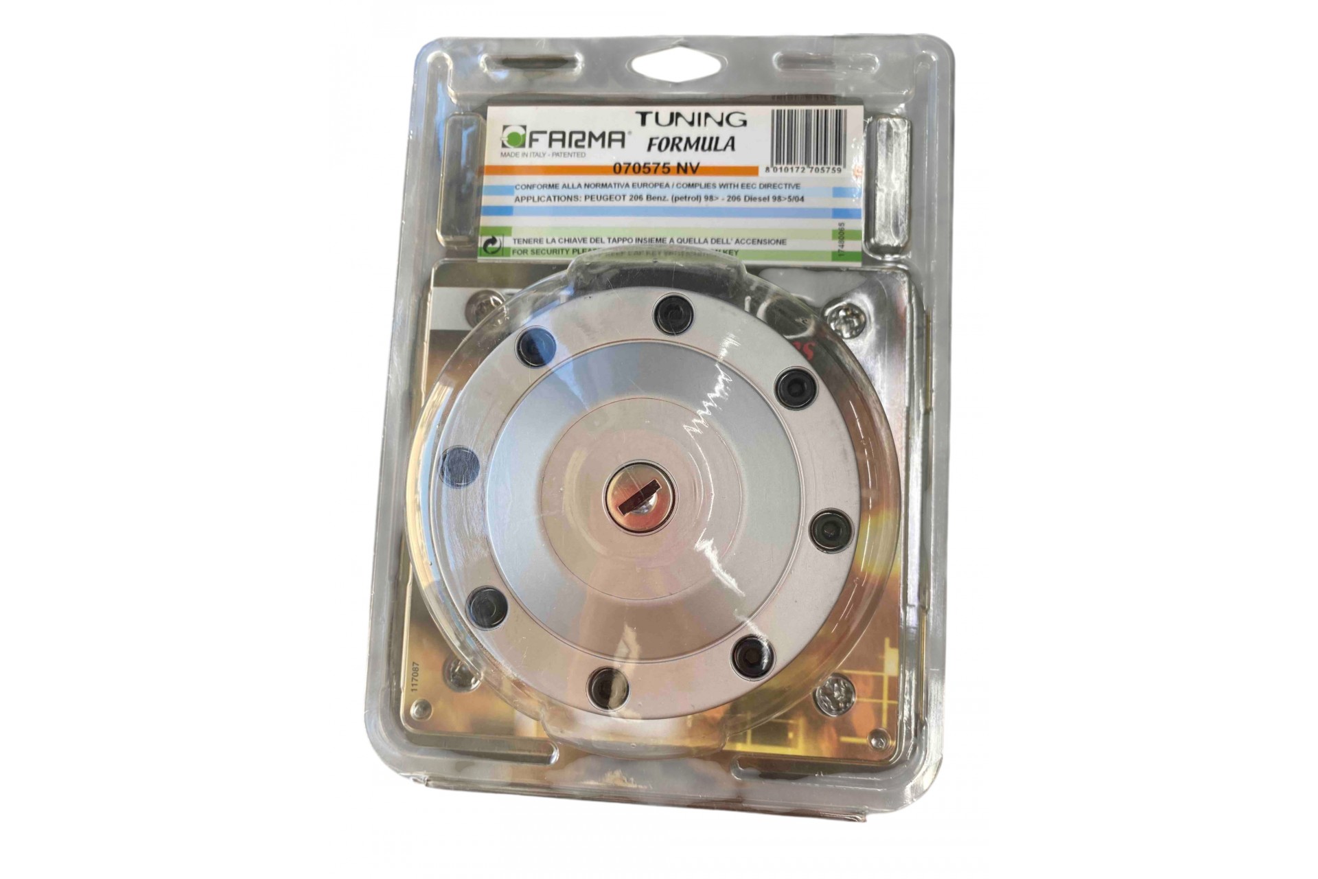 Farma ΤΑΠΑ ΒΕΝΖΙΝΗΣ ΜΕ ΚΛΕΙΔΙ ΓΙΑ PEUGEOT 206 FARMA - 1 τεμ.
