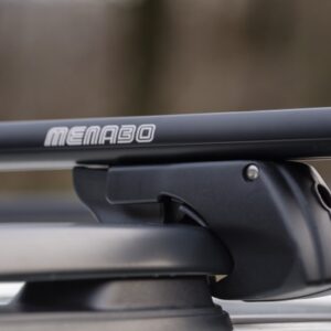 Menabo MENABO ΜΠΑΡΕΣ ΟΡΟΦΗΣ ΑΛΟΥΜΙΝΙΟΥ SHERMAN BLACK 120 cm ΣΕ ΜΑΥΡΟ ΧΡΩΜΑ ΓΙΑ Brilliance BS4 5 doors 2009> ΜΕ RAISED RAILS (Παράλληλες Μπάρες με Κενό) - 2 ΤΕΜ. (12280/MB)