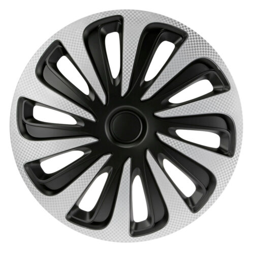 Lampa Lampa – Σετ Τάσια Αυτοκινήτου 13’’ Kojin Carbon TECH-ONE από υλικό ABS Ασημί / Μαύρο – 4 TEM (L3147.7)