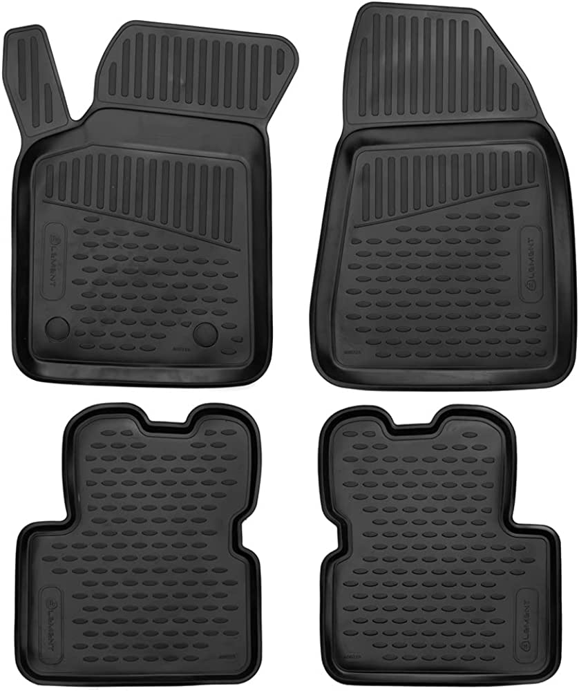 Novline Novline - Πατάκια Αυτοκινήτου σε Σκάφη TPE Λάστιχο για Επιβατικά Αυτοκίνητα Alfa Romeo Giulietta (2010-2020) χρώμα Μαύρο - 4 τεμ. (EXP.ELEMENTA00215210K/NV)