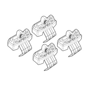 Nordrive Nordrive - Άκρα για Μπάρες για Opel Grandland 11/2024 > 5πορτο / SUV για Επιβατικά Αυτοκίνητα - 1 σετ (L.N21279)