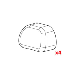 Nordrive Nordrive - Ανταλλακτικά καπάκια για μπάρες Club - 1 σετ 4 τεμ. (N99999)