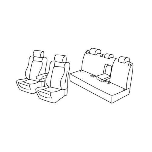 Lampa Lampa – Καλύμματα Καθισμάτων Superior για Volkswagen Golf Mk6 11/2008-10/2012 3/5πορτο Hatchback – 1 σετ (L.QF37057F)