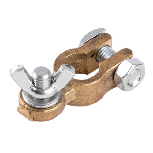 Amio Amio – Ακροδέκτης Μπαταρίας Αρνητικός (-) 12V 600A Με Σφιχτήρα Πεταλούδας Από Ορείχαλκο Για Σταθερή Σύνδεση Και Γρήγορη Τοποθέτηση – 1 Τεμ. (01661MOT/AM)