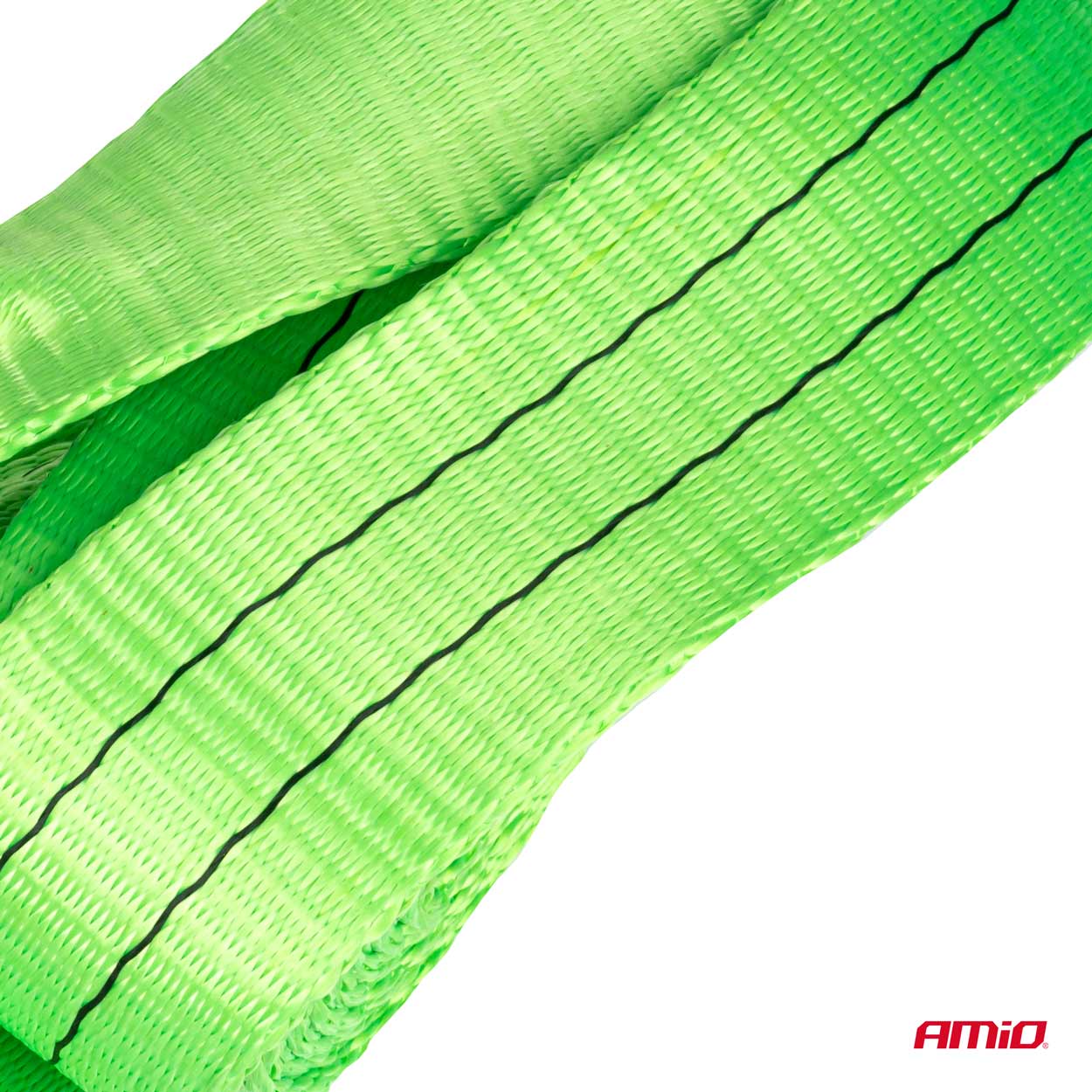 Amio Amio - Ιμάντας Ρυμούλκησης Βαρέως Τύπου Αντοχή 9000kg Μήκος 5m Πλάτος 60mm με 2 μεγάλους γάντζους για 4x4 off road και βαριά οχήματα με μέγιστη ασφάλεια - 1 Τεμ. (02015ZET/AM) - Image 2