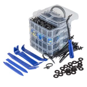 Amio Amio – Κλιπς & Πείροι Αμαξώματος Αυτοκινήτου Σετ 1211 Τεμ. με Εργαλεία για Σταθερή Τοποθέτηση & Πλήρη Επισκευή – 1 Σετ (04746/AM)