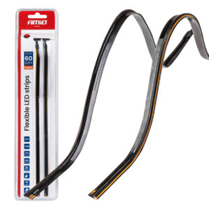 Amio Amio – Ταινία LED COB 12V Πορτοκαλί 2x30cm Flexible Πλαϊνού Φωτισμού για Σήμανση & Εντυπωσιακό Φως – Σετ 2 Τεμ. (04574/AM)