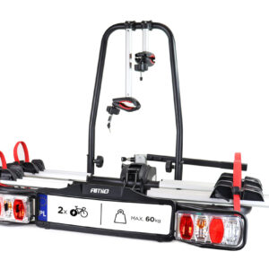 Amio Amio – Βάση Ποδηλάτου Κοτσαδόρου TBC-02/2 για 2 E-Bike έως 60kg με Αναδίπλωση & Κλείδωμα για Ασφαλή Μεταφορά – 1 Τεμ. (02585/AM)