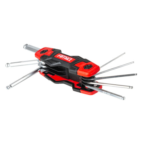Amio Amio – Πτυσσόμενα Κλειδιά Allen Imbus CR-V 1.5-8mm Πολυεργαλείο Heavy Duty για Σταθερή Εφαρμογή στη Βίδα & Καθημερινή Χρήση – 1 Τεμ. (04788/AM)