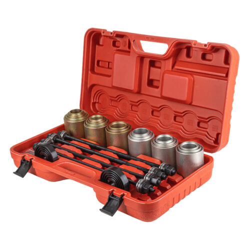 Amio Amio – Σετ Εργαλείων Ρουλεμάν Τροχού & Silent Blocks Heavy Duty για Αφαίρεση και Εγκατάσταση με Ασφαλή Χρήση – Σετ 26 Τεμ. (04772/AM)