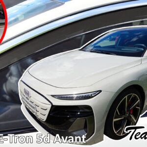 Heko Heko - Ανεμοθραύστες για Audi A6 E-Tron Αvant 5 Doors 2024+ Ζευγάρι Απο Εύκαμπτο Φιμέ Πλαστικό - 2 τεμ. (ΑΝΕΜ.10297)