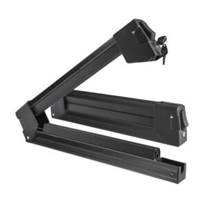 Menabo Menabo - Βάση Σκι Οροφής Αλουμινίου Yelo 4 NS Black με Κλειδί για 4 Ζευγάρια Σκι ή 2 Snowboard για Ασφαλή Μεταφορά Φορτίου - 1 Σετ (14590/MB)