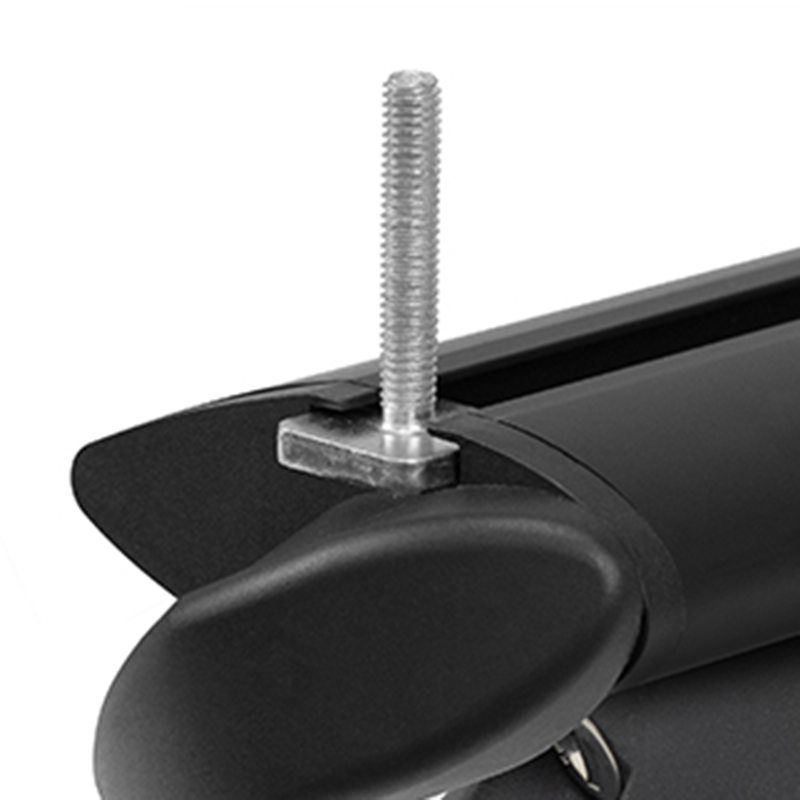 Menabo Menabo – Μπάρες Οροφής Μαύρες Αλουμινίου Sonic XXL με Κλειδί για Flush / Raised Rails για Ασφαλή Μεταφορά Φορτίου – 2 Τεμ. (16760/MB) - Image 4