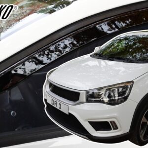 Heko Heko - Ανεμοθραύστες για Dr 3 5 Doors 2018-2022 Ζευγάρι Απο Εύκαμπτο Φιμέ Πλαστικό - 2 τεμ. (ΑΝΕΜ.29135)