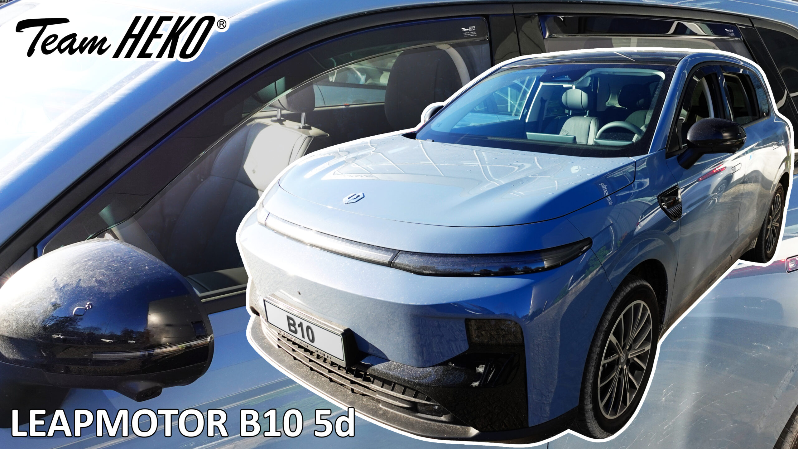 Heko Heko – Ανεμοθραύστες Παραθύρων για Leapmotor B10 5πορτο 2025 > (Εμπρός & Πίσω) – 4 Τεμ. (ANEM.SET29144)