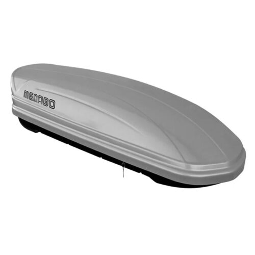 Menabo Menabo – Μπαγκαζιέρα Οροφής Mania 460 Silver Ασημί Γυαλιστερή 460L για Επιπλέον Αποσκευές Ταξιδιού – 1 Τεμ. (3440/MB)