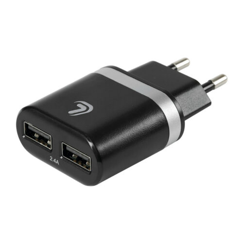 Lampa Lampa – Φορτιστής Πρίζας 220V σε 2 USB 5V 2.4A για Κινητά Smartphones Tablet Universal – 1 Τεμ. (L3894.9/T)