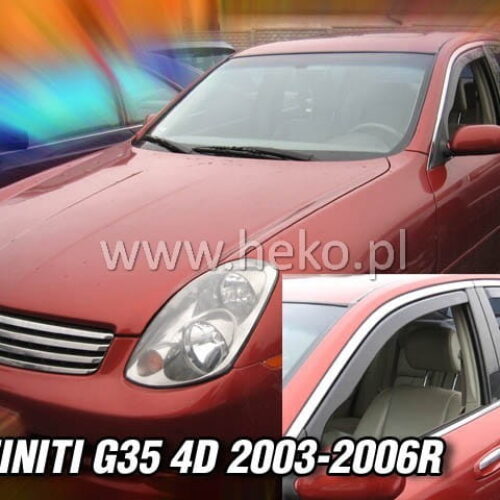 Heko Heko – Ανεμοθραύστες Παραθύρων Για Infiniti G35 (V35) 2003 > 2006 4πορτο Sedan υλικό Acrylic Χρώμα Φιμέ – 2 τεμ. (ΑΝΕΜ.21507)