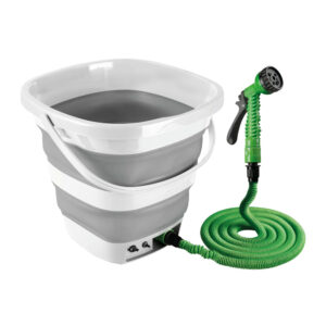 Lampa ΚΟΥΒΑΣ ΠΛΥΣΙΜΑΤΟΣ ΠΤΥΣΣΟΜΕΝΟΣ 15LT  ΜΕ ΗΛΕΚΤΡΙΚΗ ΑΝΤΛΙΑ ΝΕΡΟΥ ΚΑΙ ΛΑΣΤΙΚΟ 2>5m AQUAROVER