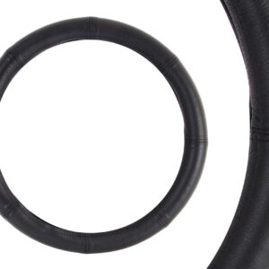 Amio Amio - Κάλυμμα Τιμονιού Μαύρο από Δέρμα 42-44cm για ανανέωση φθαρμένου τιμονιού και σταθερό κράτημα σε καθημερινή χρήση με εργοστασιακή αίσθηση - 1 Τεμ. (01768/AM)