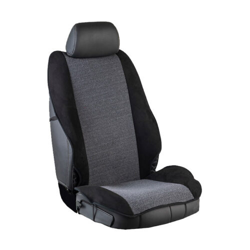 Race Axion Race Axion – Πλατοκαθίσματα για Εμπρόσθια Καθίσματα με Universal Εφαρμογή από Πετσέτα (70% Βαμβάκι / 30% Πολυεστέρας) σε Δίχρωμο Μαύρο Γκρι – 2 Τεμ. (PLAT.60015-RXLY)