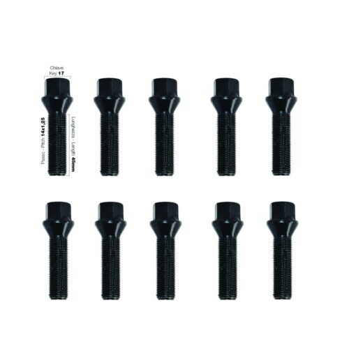 Simoni Racing ΜΠΟΥΛΟΝΙΑ ΚΩΝΙΚΑ 14×1,25 45mm (17) ΜΑΥΡΑ SIMONI RACING – 10 TEM.