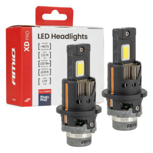 Amio AMiO - Λάμπες LED XD PRO Series D4S/D4R 12V 152W 15.878lm 6.000K Full Can-Bus Plug&Play με Ψύκτρα - 2 Τεμ. (04682/AM)