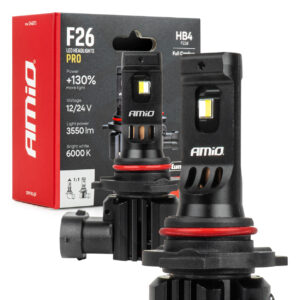 Amio AMiO - Λάμπες LED F26 Pro Series HB4 12/24V 68W 2900-3550lm 6.000K Full Can-Bus Plug&Play - 2 Τεμ. (04875/AM)