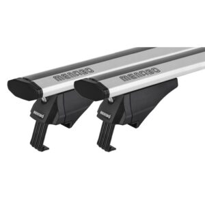 Menabo ΜΠΑΡΕΣ ΟΡΟΦΗΣ ΑΛΟΥΜΙΝΙΟΥ BLADE L SILVER 127cm ΜΕ ΑΚΡΑ ALFA HIGH ΓΙΑ FLUSH / STANDARD RAILS MENABO - 2 ΤΕΜ.
