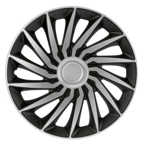 Lampa Lampa – Τάσια Tokyo Silver/Black 14” Tech-One σε Μαύρο/Ασημί Χρώμα για Σιδερένιες Ζάντες Αυτοκινήτου από ABS – Σετ 4 Τεμ. (L3146.1)