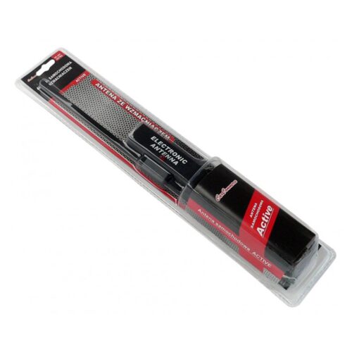 CarCommerce ΚΕΡΑΙΑ ΕΣΩΤΕΡΙΚΗ ACTIVE 12V – 34 cm (ΜΑΥΡΗ ΜΕ ΚΑΛΩΔΙΟ ΚΑΙ ΕΝΙΣΧΥΤΗ)