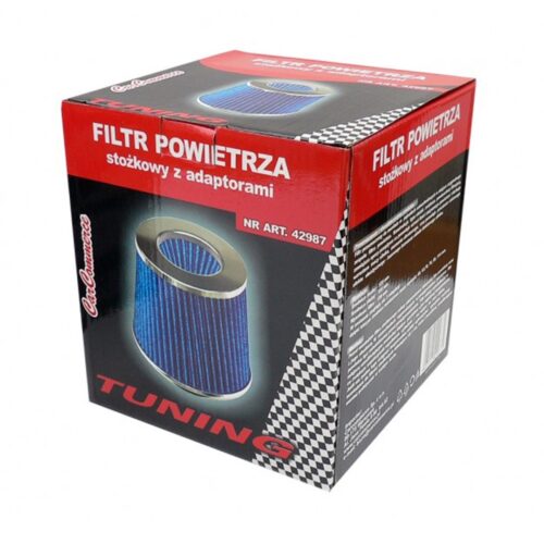 CarCommerce ΦΙΛΤΡΟΧΟΑΝΗ ΚΩΝΙΚΗ ΑΝΟΙΧΤΟΥ ΤΥΠΟΥ 155 X 118 mm ΜΕ 5 ΑΝΤΑΠΤΟΡΕΣ 60/63/70/76/89 mm (ΜΠΛΕ ΧΡΩΜΑ)