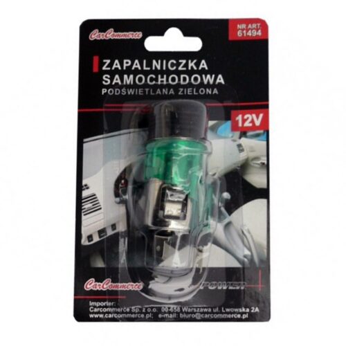 CarCommerce ΚΙΤ ΑΝΑΠΤΗΡΑ ΑΡΣΕΝΙΚΟ/ΘΗΛΥΚΟ 12V ΜΕ ΚΑΛΩΔΙΟ ΚΑΙ ΦΩΣ (73 Χ 26 mm – Φ 22 mm)
