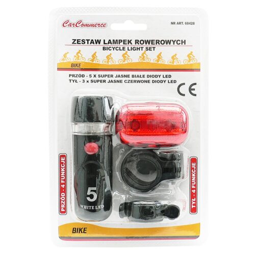 CarCommerce ΦΩΣ ΠΟΔΗΛΑΤΟΥ ΣΕΤ ΕΜΠΡΟΣ-ΠΙΣΩ ΜΠΑΤΑΡΙΑΣ 5+3LED – ΠΟΛΛΑΠΛΕΣ ΛΕΙΤΟΥΡΓΙΕΣ 2ΤΕΜ