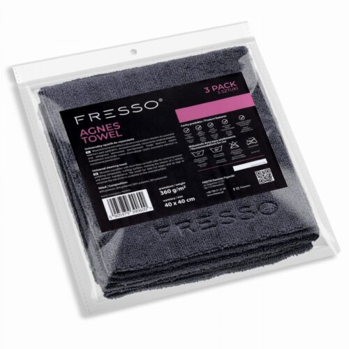 Fresso Fresso – Πετσέτες Μικροΐνας Agnes 40 x 40 cm 360 g/m² Διπλής Όψης για Εσωτερικές και Εξωτερικές Επιφάνειες – Σετ 3 Τεμ. (390600/FRE)