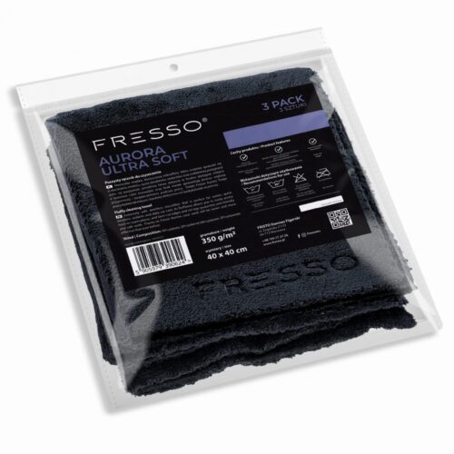 Fresso Fresso – Πετσέτες Μικροΐνας Aurora Ultra Soft 40 x 40 cm 350 g/m² με Μακριά Ίνα και Άκρες Κοπής Laser – Σετ 3 Τεμ. (390624/FRE)