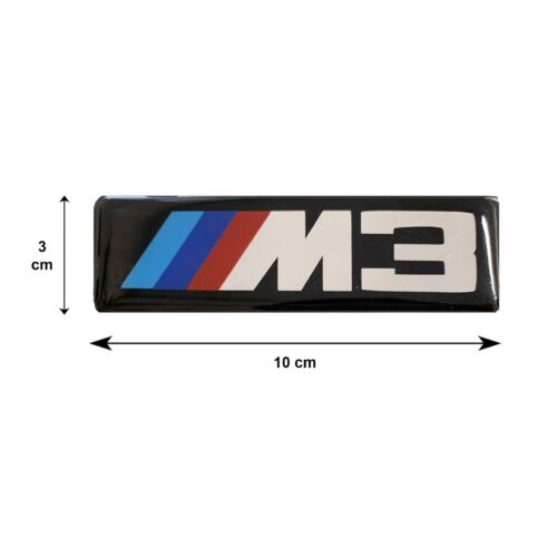 Race Axion M3 (BMW) ΣΗΜΑΤΑ ΒΙΔΩΤΑ 10x3cm ΕΠΟΞ. ΡΥΤΙΝΗΣ (ΥΓΡΟ ΓΥΑΛΙ) ΜΑΥΡΟ/ΧΡΩΜΙΟ ΓΙΑ ΠΑΤΑΚΙΑ – 2 ΤΕΜ.