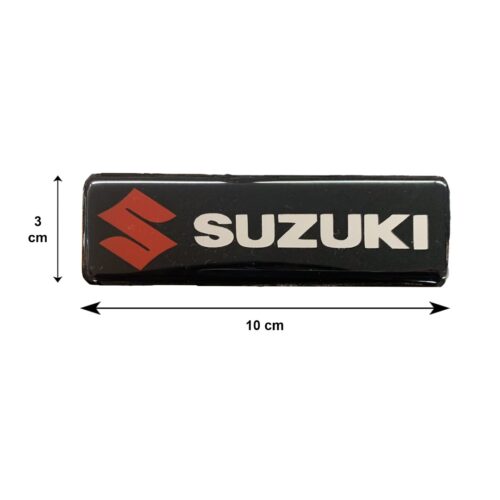 Race Axion SUZUKI ΣΗΜΑΤΑ ΒΙΔΩΤΑ 10x3cm ΕΠΟΞ. ΡΥΤΙΝΗΣ (ΥΓΡΟ ΓΥΑΛΙ) ΜΑΥΡΟ/ΧΡΩΜΙΟ/ΚΟΚΚΙΝΟ ΓΙΑ ΠΑΤΑΚΙΑ – 2 ΤΕΜ.