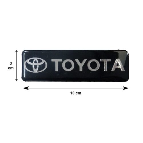 Race Axion TOYOTA ΣΗΜΑΤΑ ΒΙΔΩΤΑ 10x3cm ΕΠΟΞ. ΡΥΤΙΝΗΣ (ΥΓΡΟ ΓΥΑΛΙ) ΜΑΥΡΟ/ΧΡΩΜΙΟ ΓΙΑ ΠΑΤΑΚΙΑ – 2 ΤΕΜ.