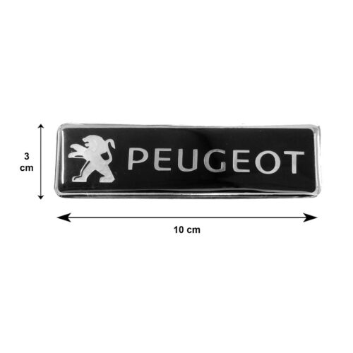 Race Axion PEUGEOT ΣΗΜΑΤΑ ΒΙΔΩΤΑ 10x3cm ΕΠΟΞΕΙΔΙΚΗΣ ΡΥΤΙΝΗΣ (ΥΓΡΟ ΓΥΑΛΙ) ΜΑΥΡΟ/ΧΡΩΜΙΟ ΓΙΑ ΠΑΤΑΚΙΑ – 2 ΤΕΜ.