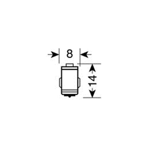 Lampa BA7s 12V 25lm HYPER-LED6 ΛΕΥΚΟ 2SMDx3chips BLISTER 2ΤΕΜ.