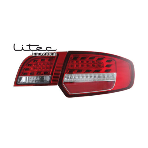 AUDI A3 SPORTBACK 03-08 LITEC RED/CHROME+LED