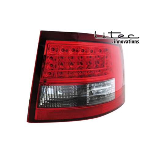 AUDI A6 AVANT 4B 12/97-01/05 LITEC RED/CRYSTAL+LED